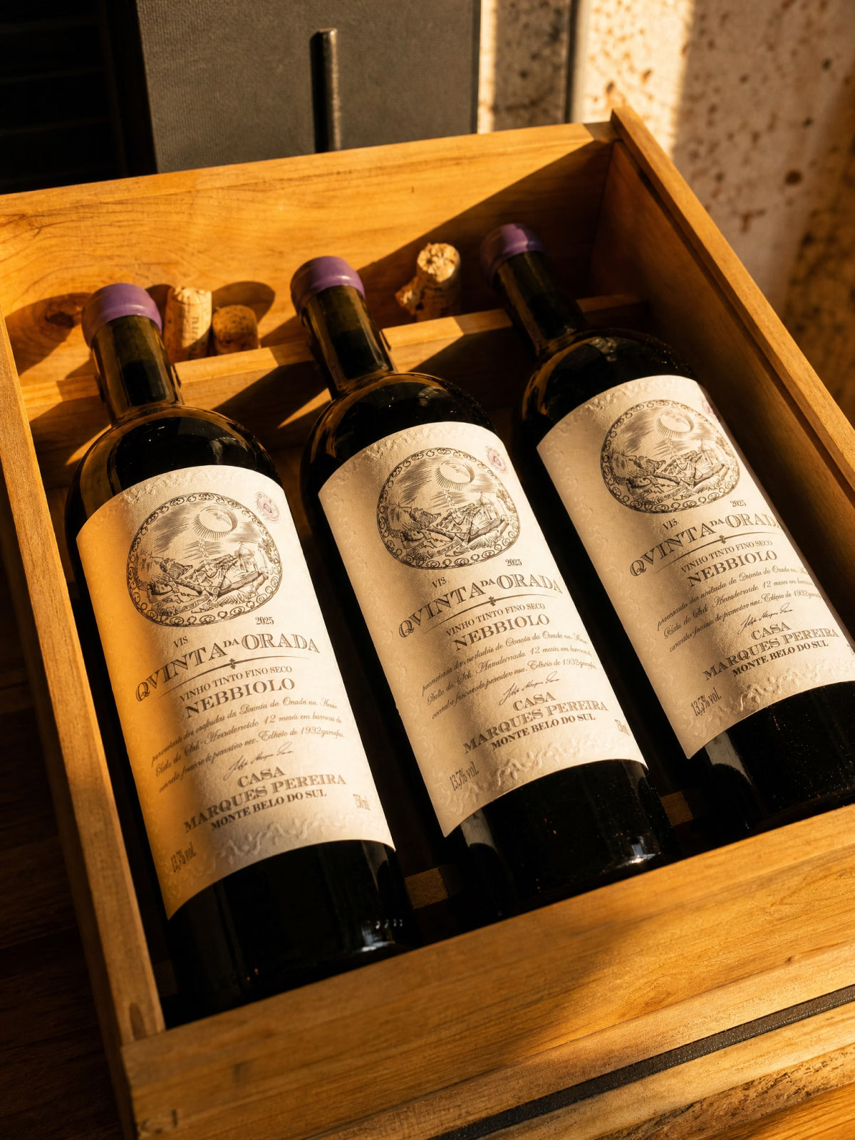 Kit Quinta da Orada Nebbiolo - 3 garrafas + Caixa de Madeira