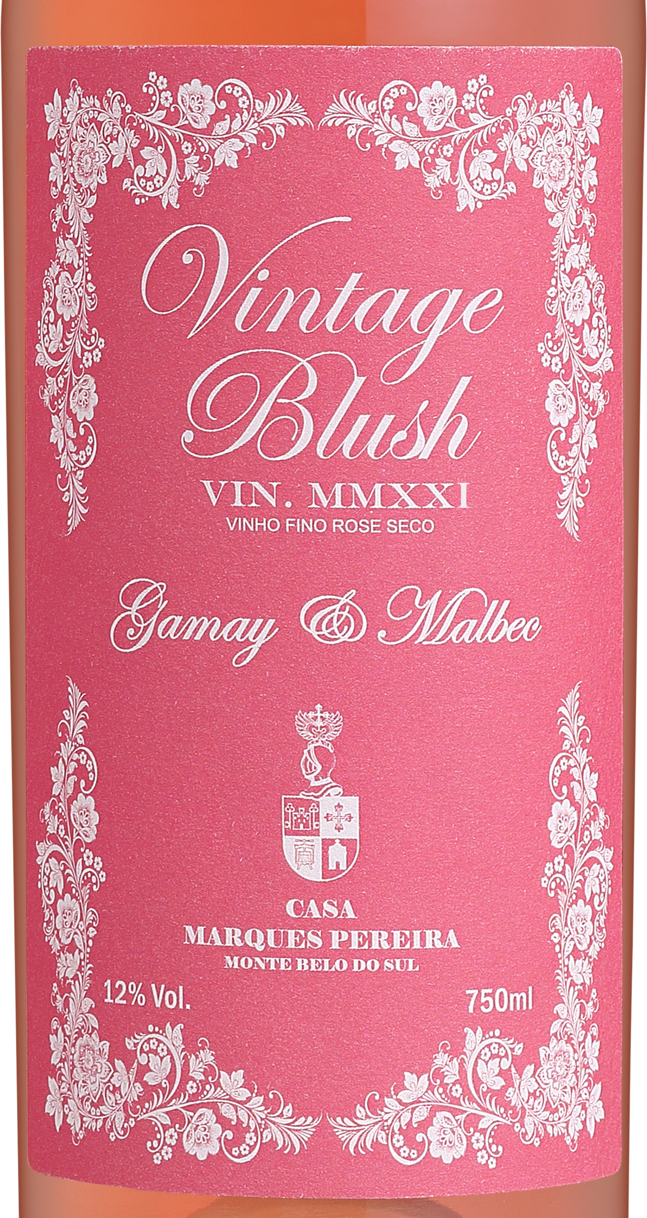 Vinho Casa Marques Pereira Vintage Blush Rosé Gamay e Malbec - 06 unidades